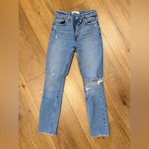 Abercrombie & Fitch Medium Blue Ripped Skinny Jeans